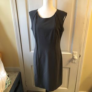 Tahari Wool Gray Dress